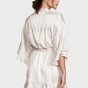 Victoria's Secret satin bridal robe